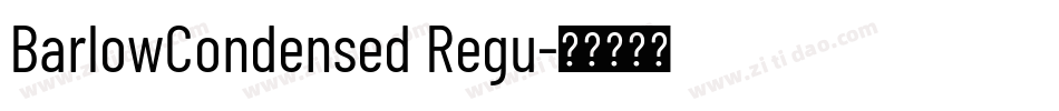 BarlowCondensed Regu字体转换